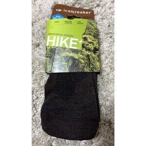 Icebreaker Merino Hike+ Medium Wool Cushion Light Weight Crew Socks Mens XL  New